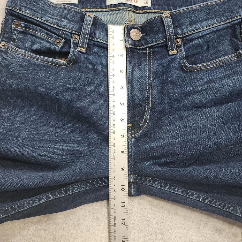 Hollister Jeans Mens 30x32 Blue Slim Straight Epic Flex Stretch Denim Casual
